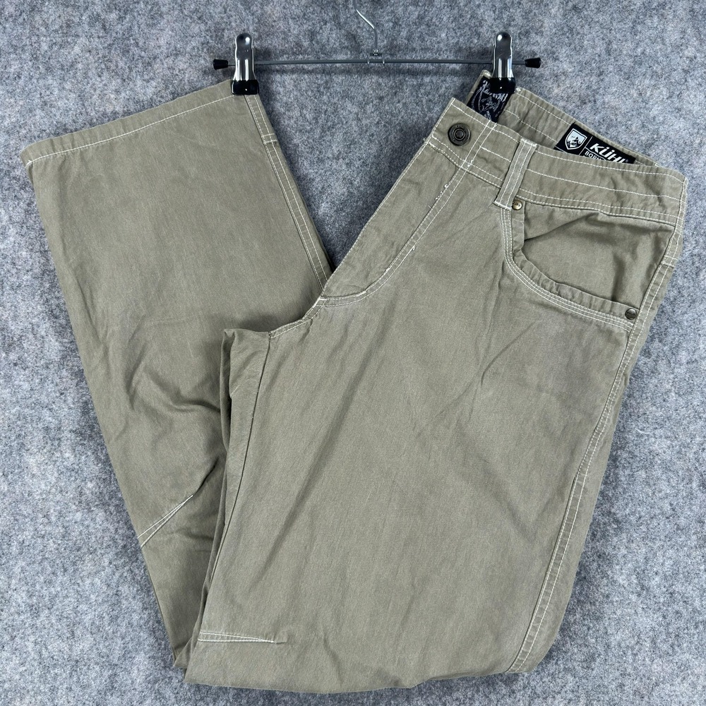 Kuhl REVOLVR Pants Mens 32x30 Beige Cotton Nylon Hiking Outdoor Work Casual